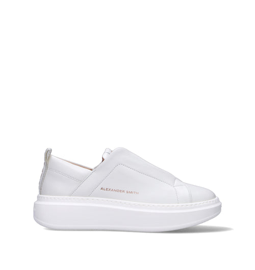 ALEXANDER SMITH Sneaker donna bianca in pelle
