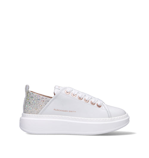 ALEXANDER SMITH Sneaker donna bianca in pelle