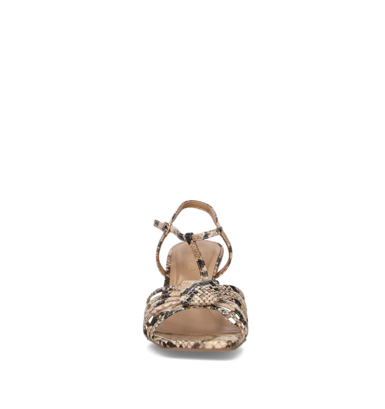 APEPAZZA Sandalo donna beige in pelle