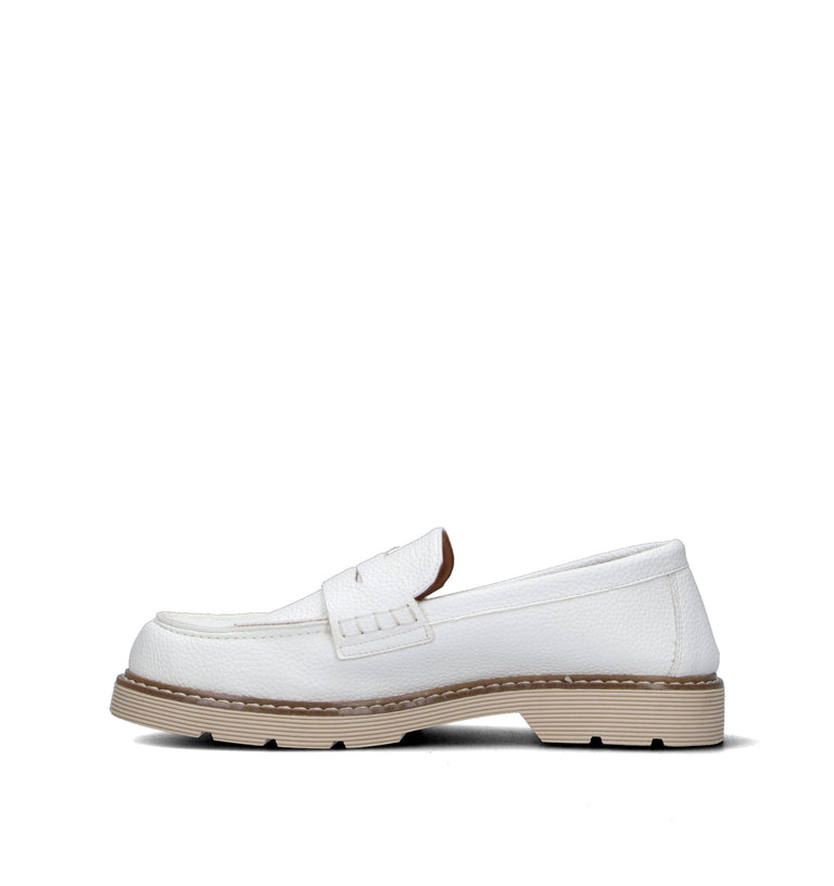 REBECCA VAN DIK Mocassino donna bianco