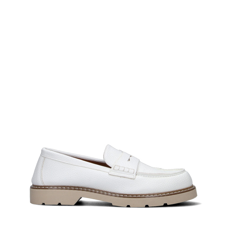 REBECCA VAN DIK Mocassino donna bianco