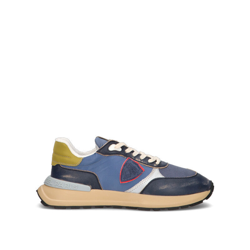 PHILIPPE MODEL Sneaker uomo blu in pelle