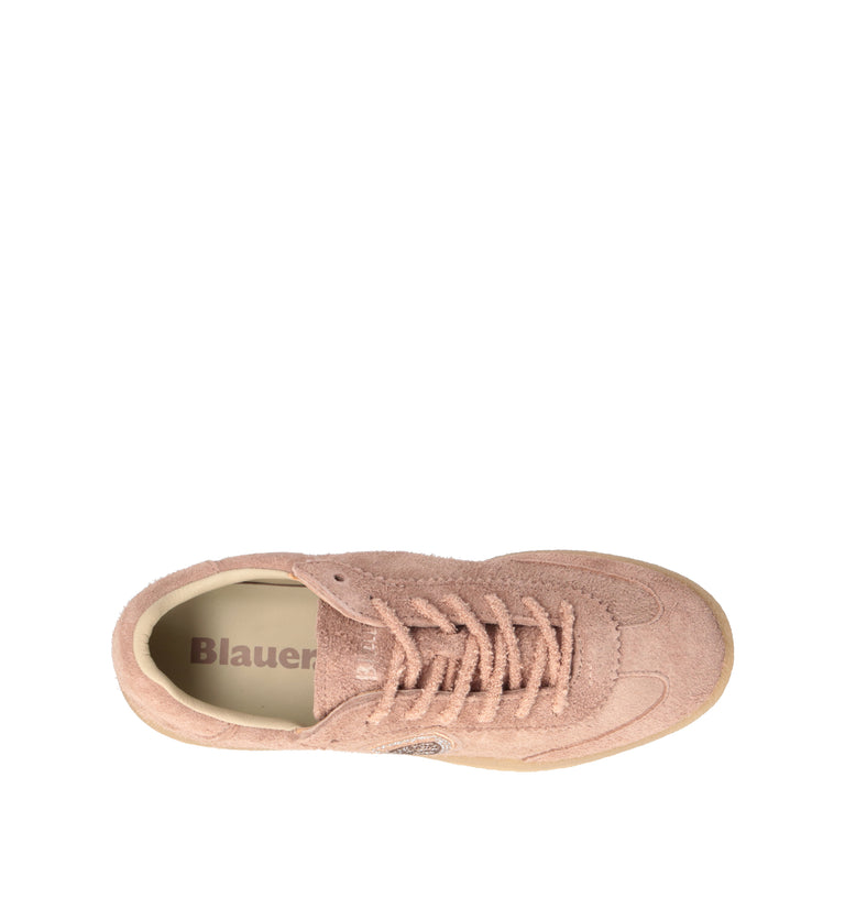 BLAUER Sneaker donna nude in suede