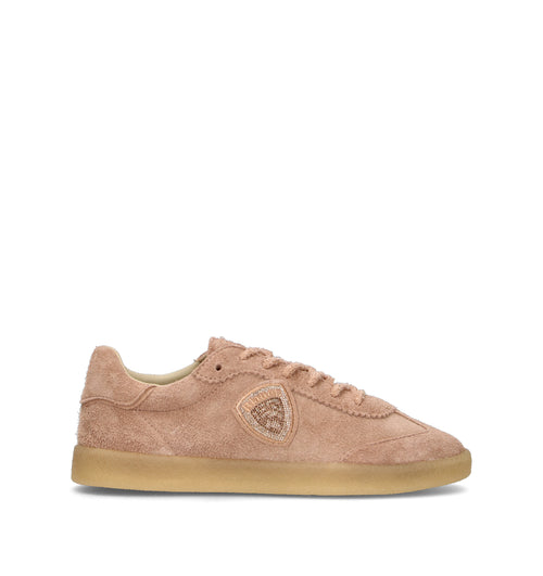 BLAUER Sneaker donna nude in suede