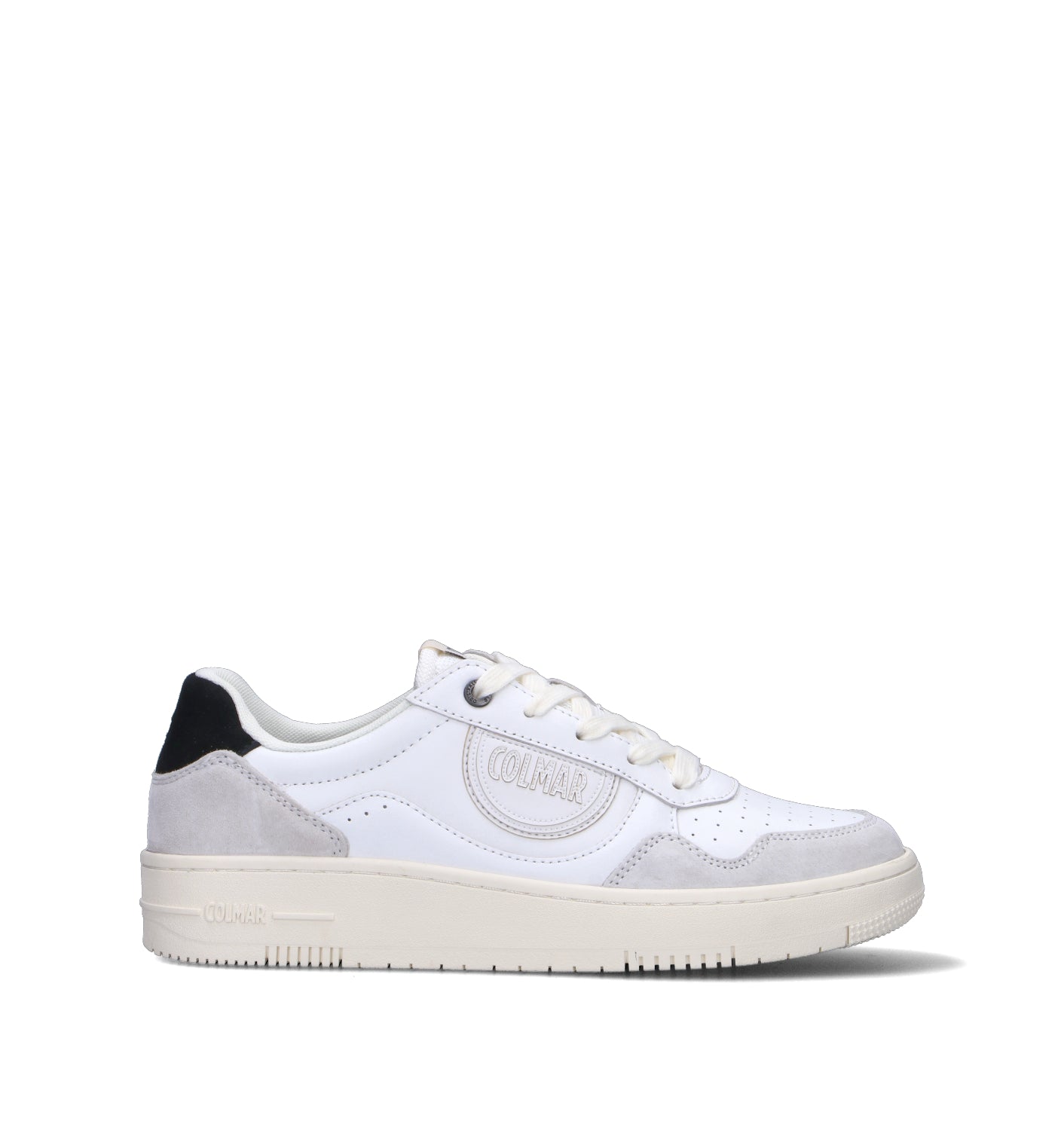 COLMAR Sneaker uomo bianca/nera in pelle
