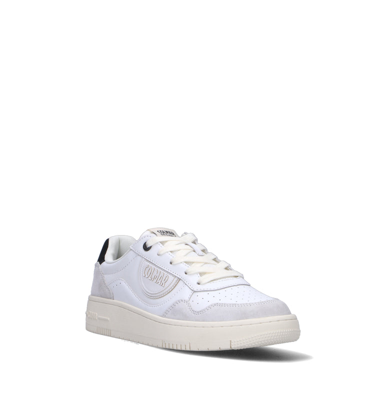 COLMAR Sneaker uomo bianca/nera in pelle