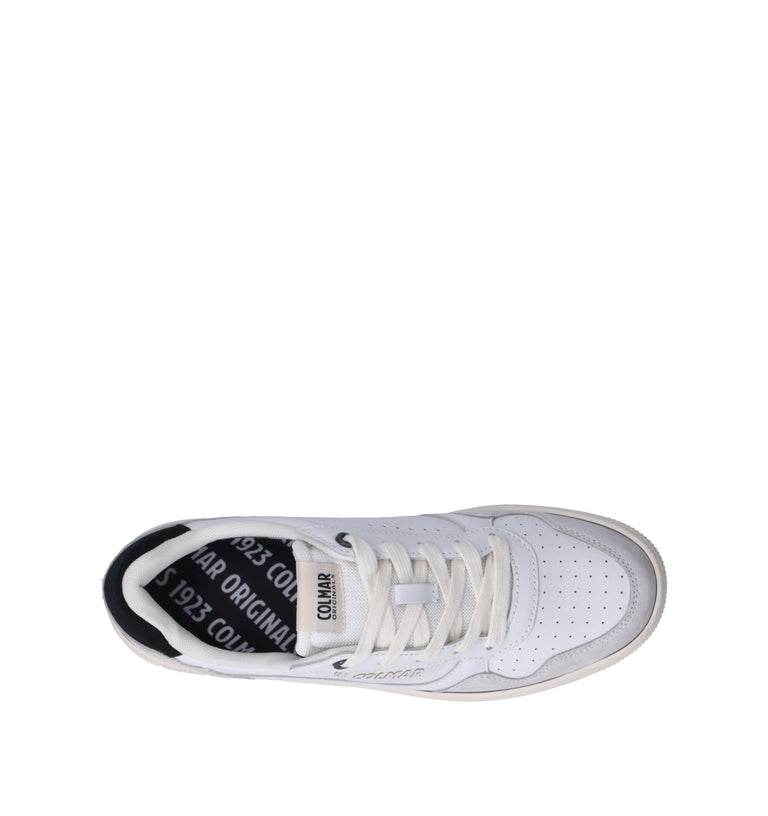COLMAR Sneaker uomo bianca/nera in pelle