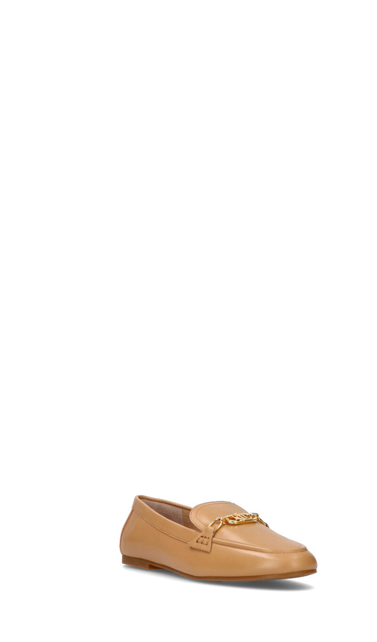 RALPH LAUREN Mocassino donna beige in pelle