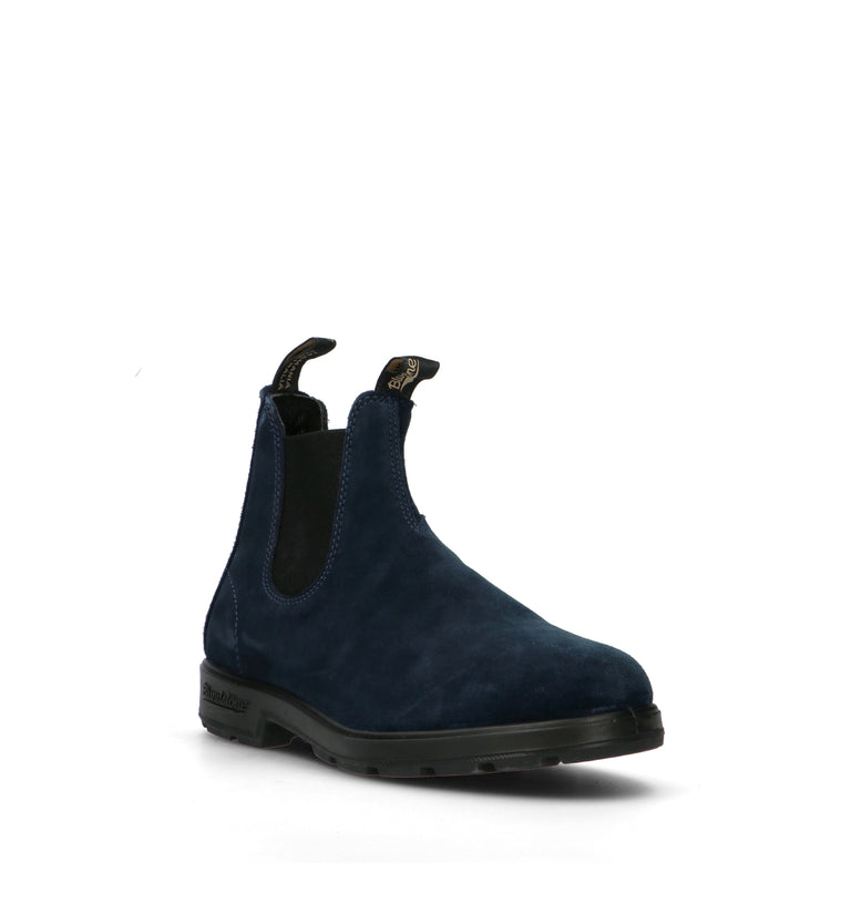 BLUNDSTONE Beatles uomo blu in suede