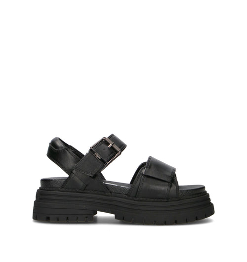 BUFFALO LONDON Sandalo donna nero