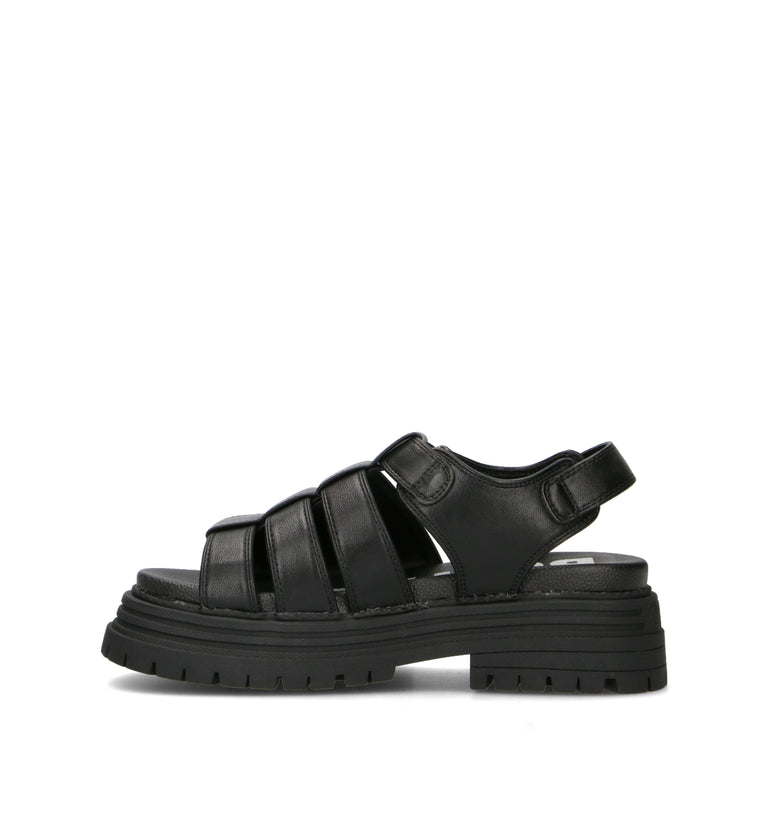 BUFFALO LONDON Sandalo donna nero