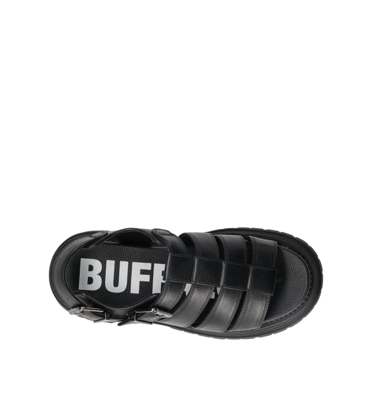 BUFFALO LONDON Sandalo donna nero