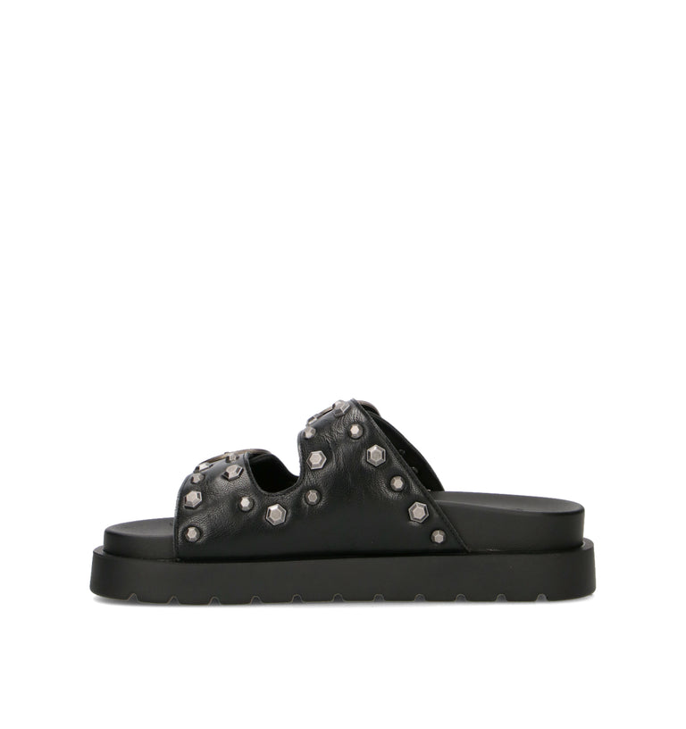 BUFFALO LONDON Ciabatta donna nera
