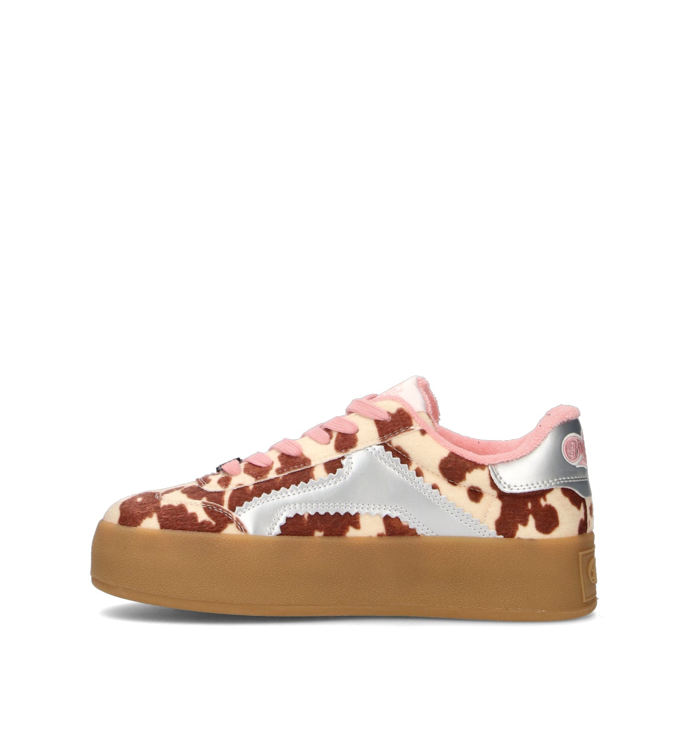 BUFFALO LONDON Sneaker donna bianca/marrone