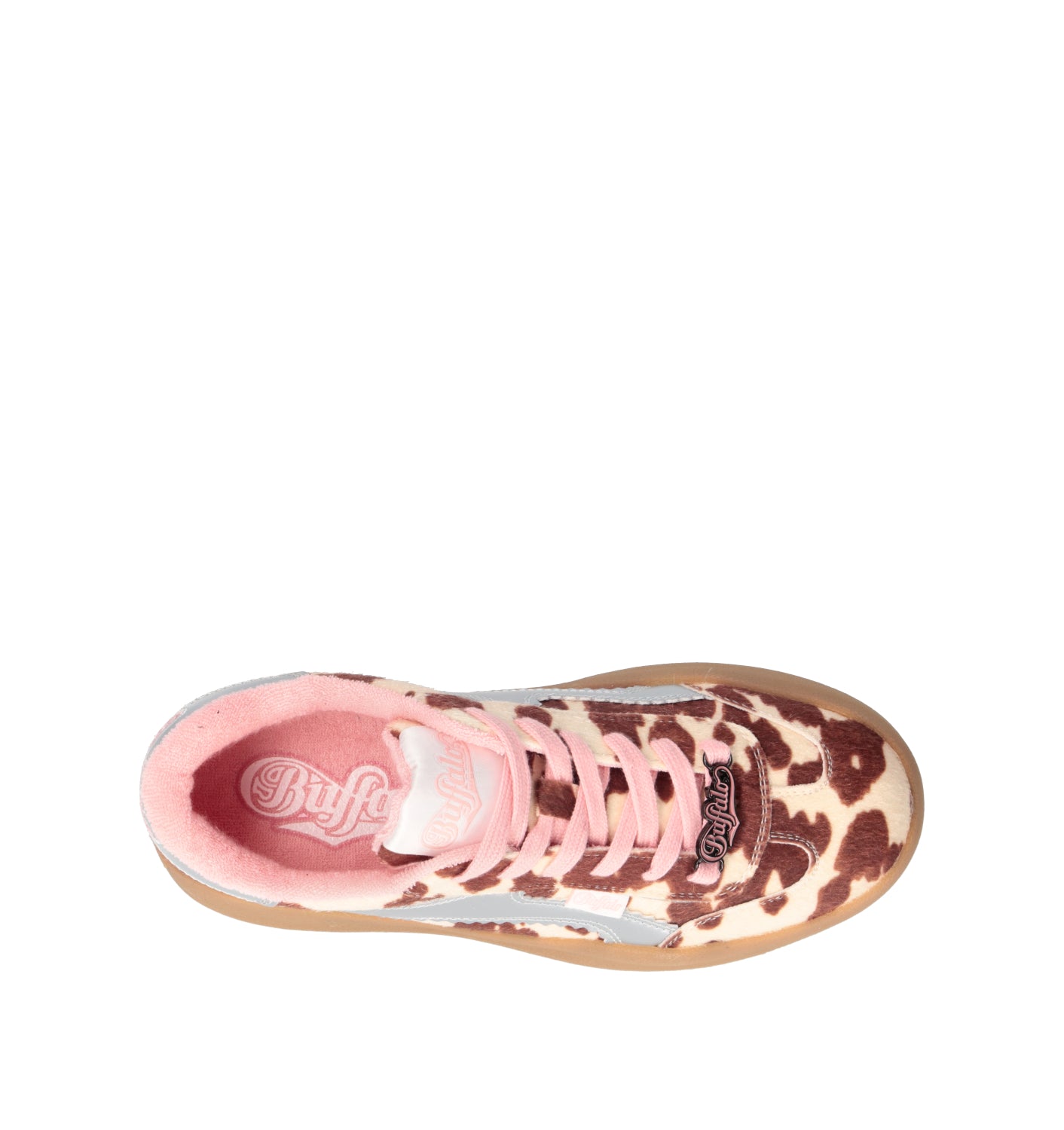 BUFFALO LONDON Sneaker donna bianca/marrone