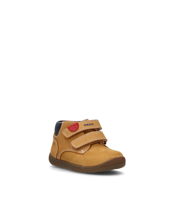 GEOX Sneaker bimbo marrone in nabuk