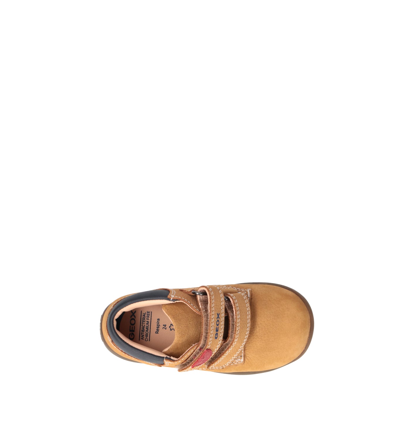 GEOX Sneaker bimbo marrone in nabuk