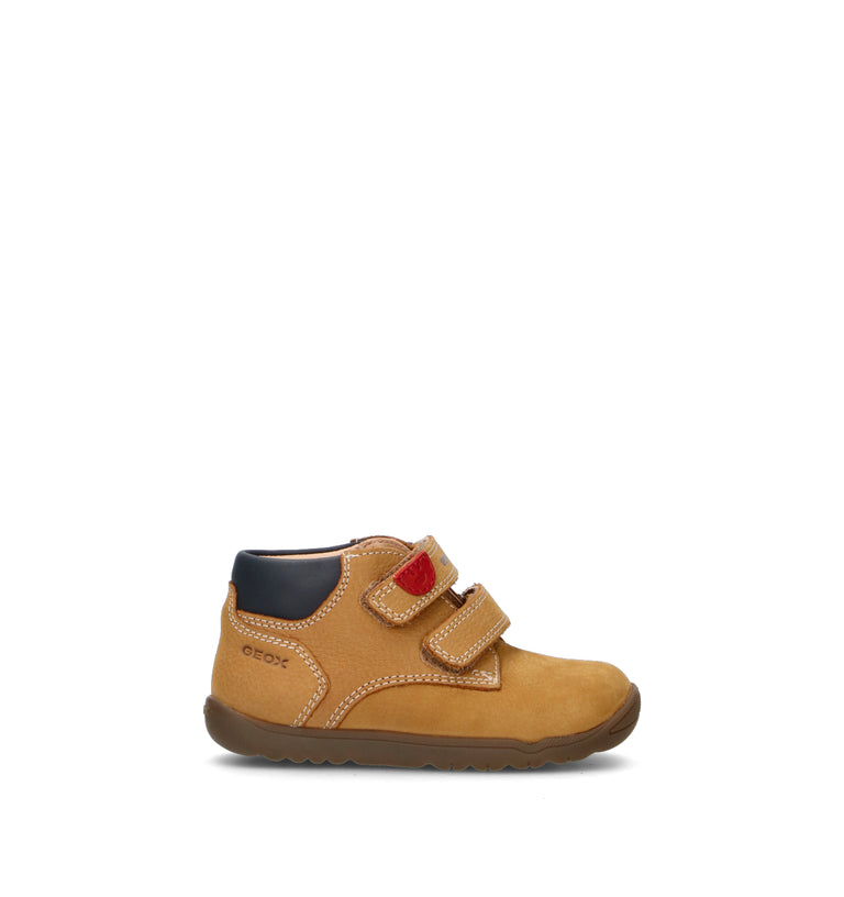 GEOX Sneaker bimbo marrone in nabuk