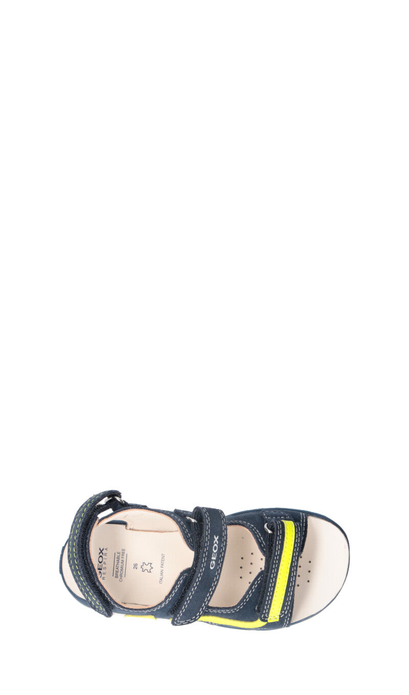 GEOX Sandalo bimbo blu in pelle