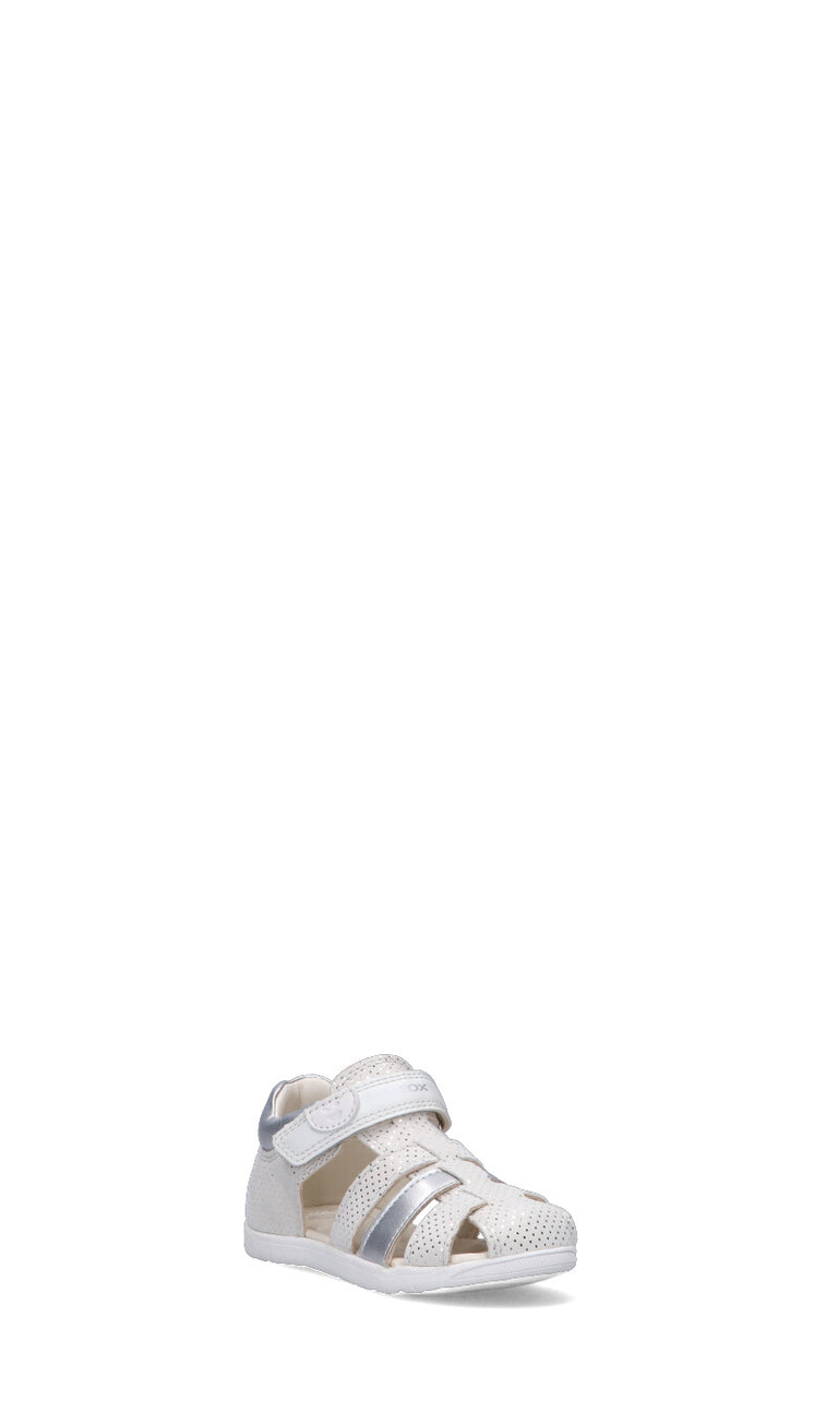 GEOX Scarpa bimbo bianca/beige in pelle