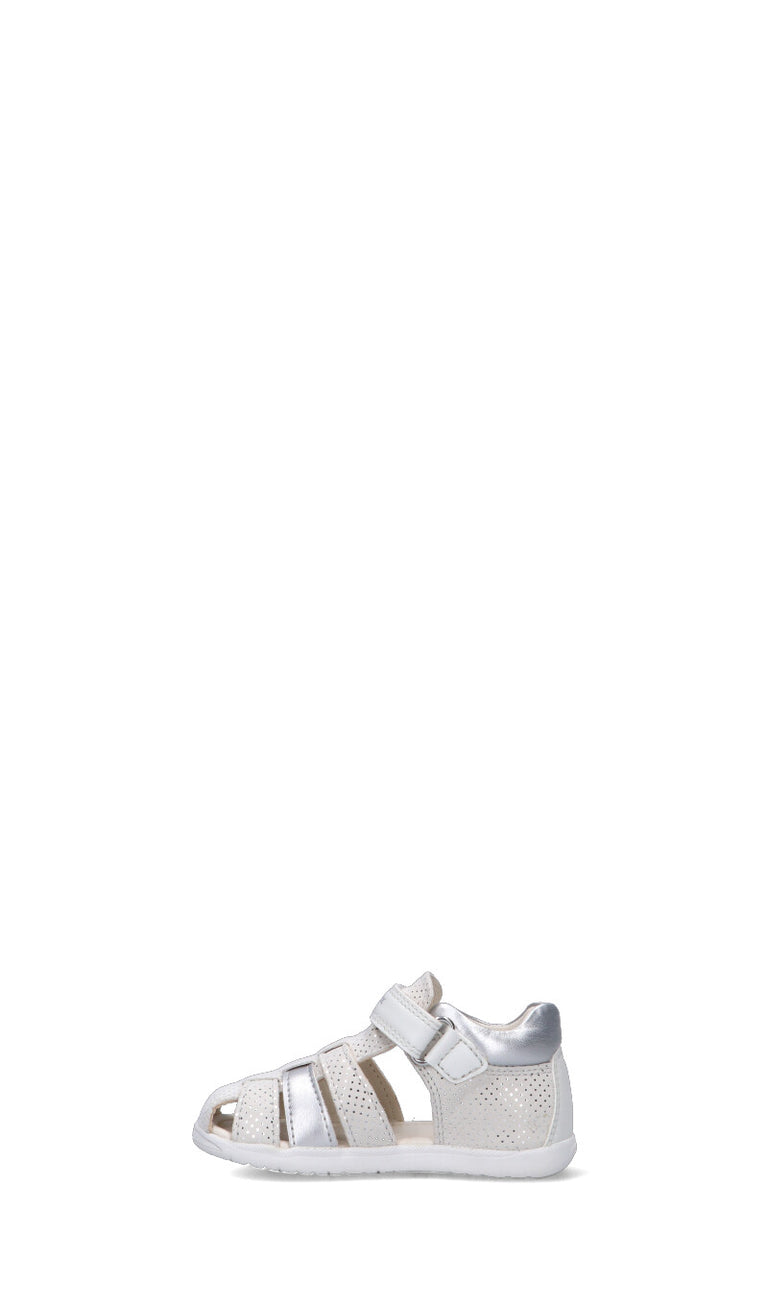 GEOX Scarpa bimbo bianca/beige in pelle
