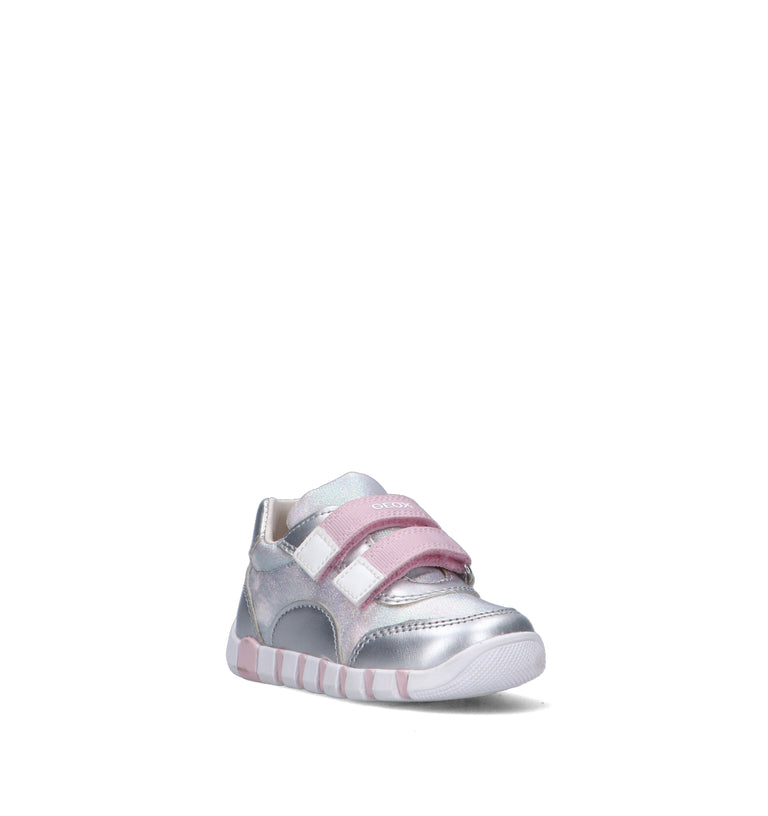 GEOX Sneaker bimba argento
