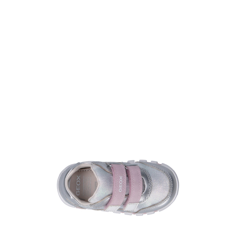 GEOX Sneaker bimba argento