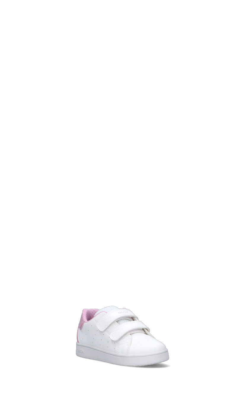 GEOX Sneaker bimba bianca/rosa