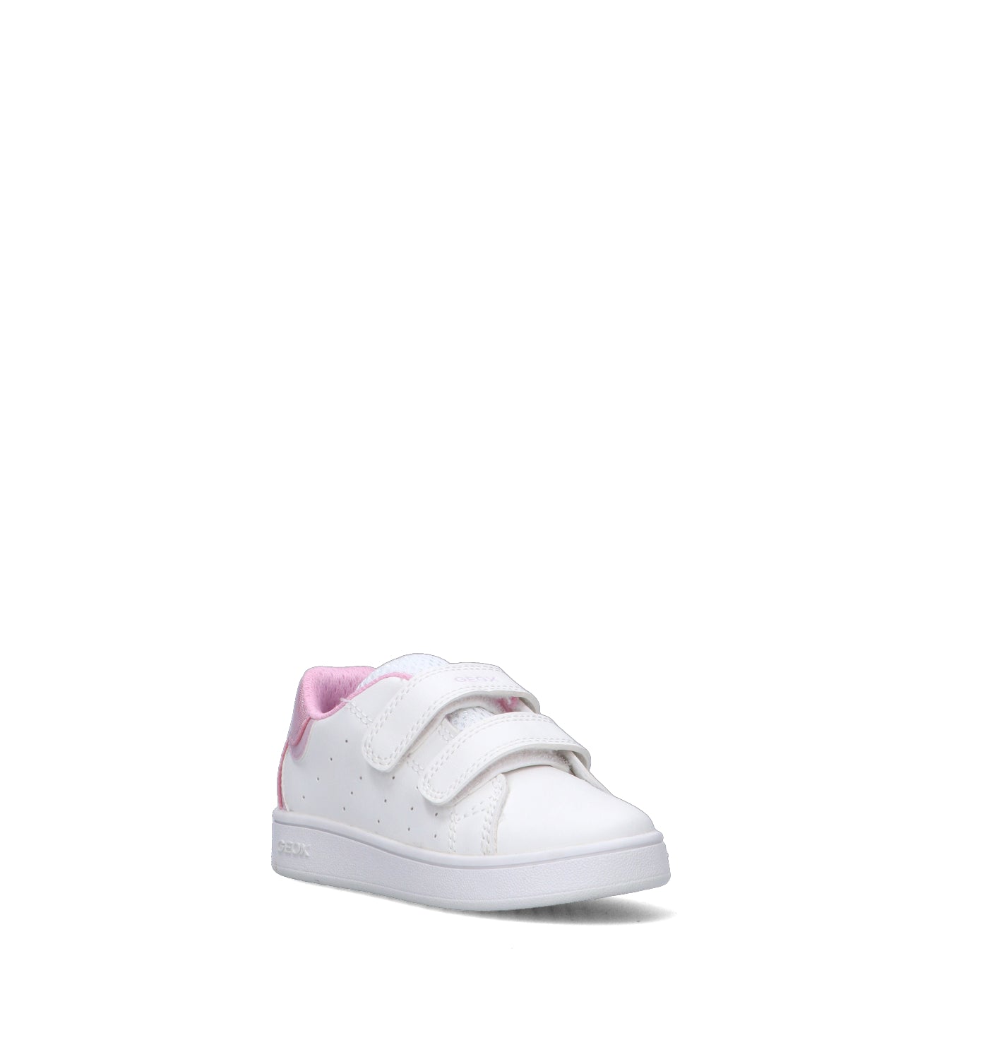 GEOX Sneaker bimba bianca/rosa