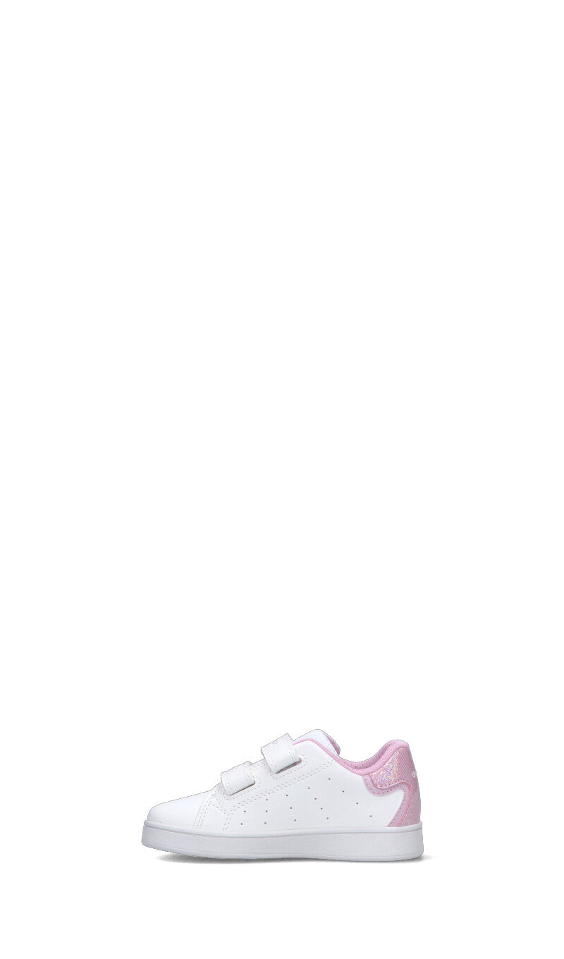 GEOX Sneaker bimba bianca/rosa