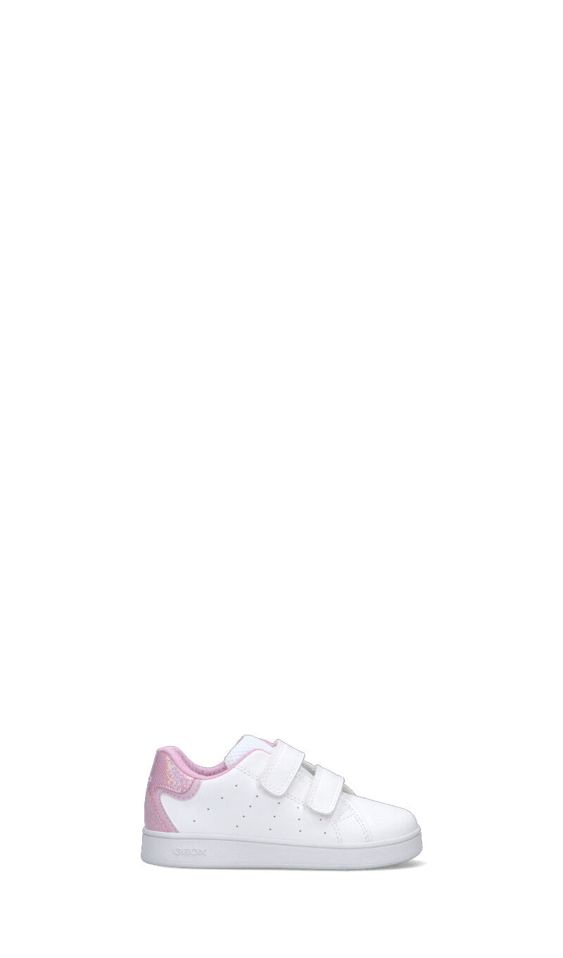 GEOX Sneaker bimba bianca/rosa