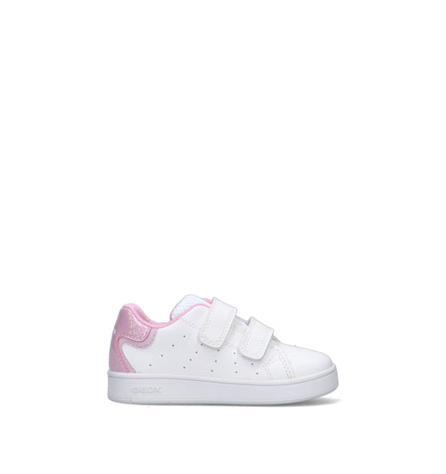 GEOX Sneaker bimba bianca/rosa