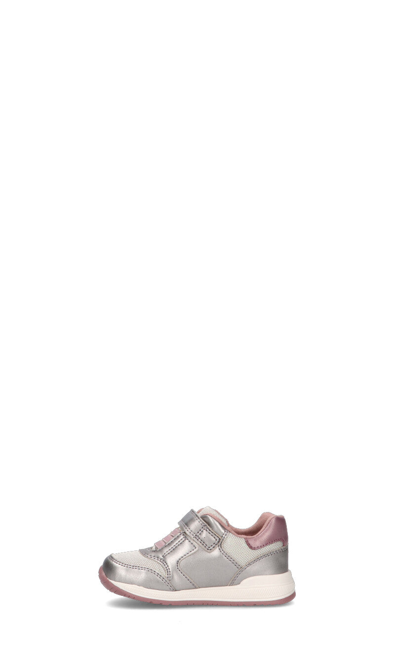 GEOX Scarpa bimbo argento/rosa