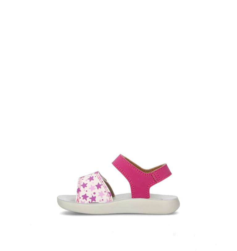 GEOX Sandalo bimba bianco/fucsia
