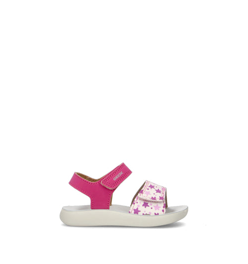 GEOX Sandalo bimba bianco/fucsia