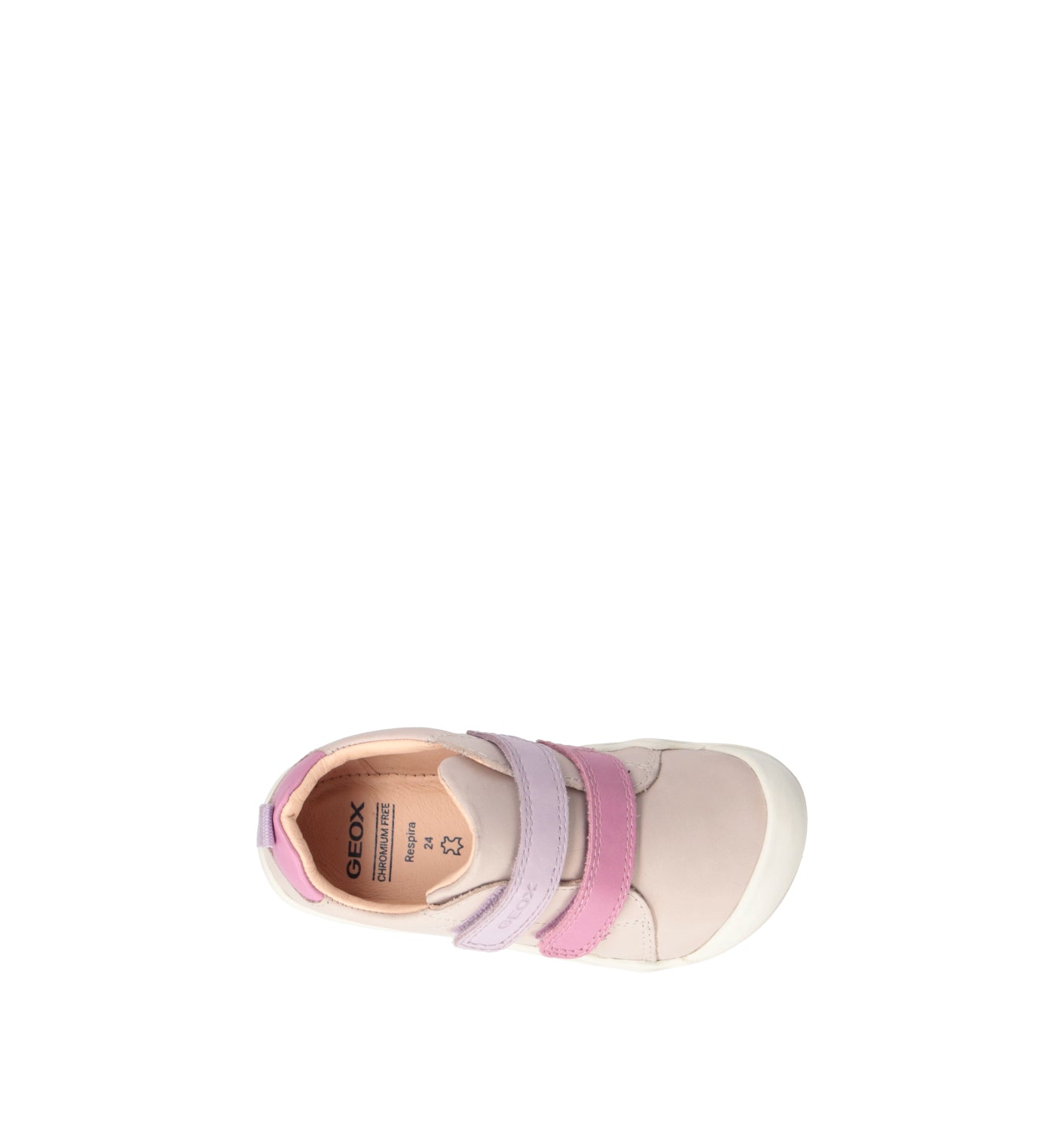 GEOX Sneaker bimba beige in pelle
