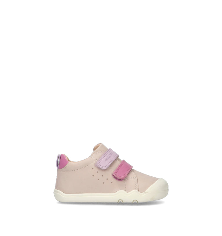 GEOX Sneaker bimba beige in pelle