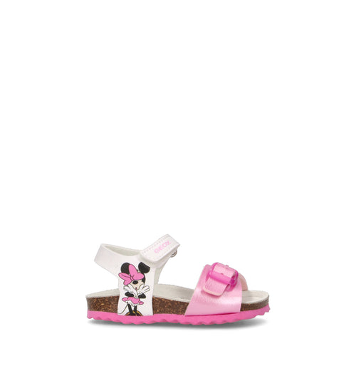 GEOX Sandalo bimba bianco/rosa