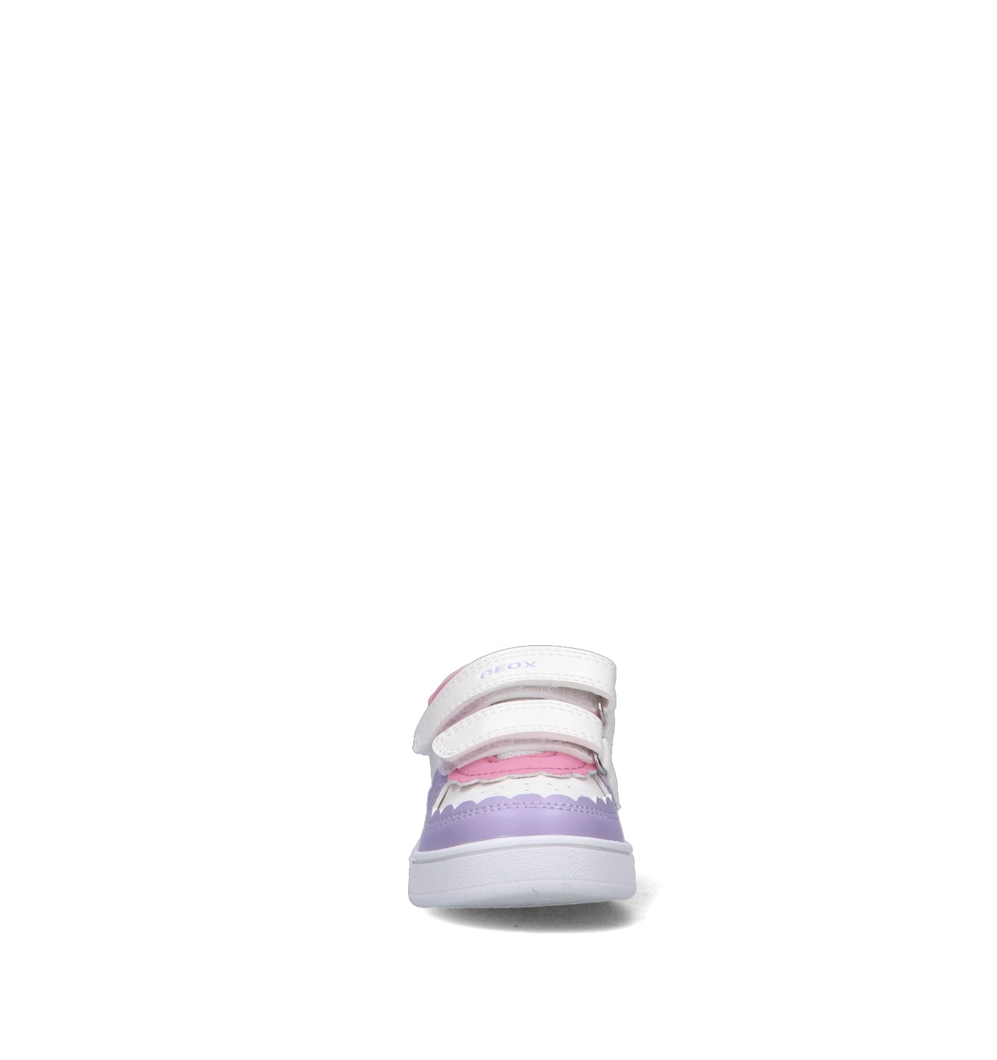 GEOX Sneaker bimba bianca/rosa