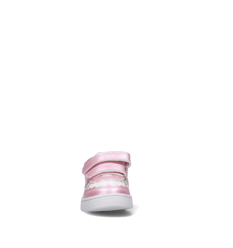 GEOX Sneaker bimba bianca/rosa