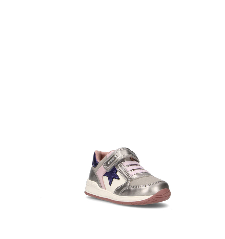 GEOX Sneaker bimba argento