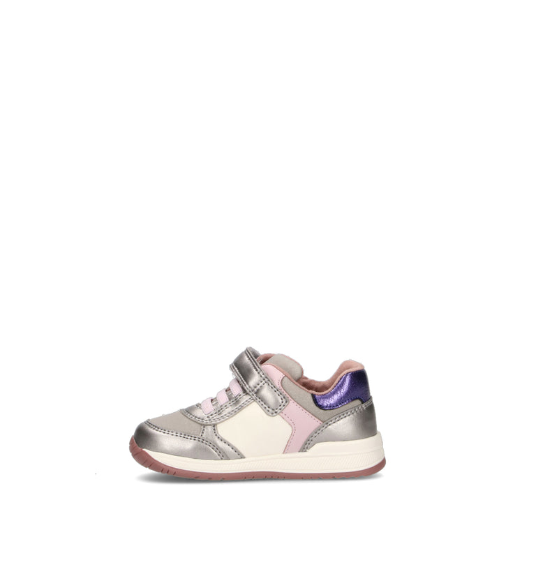 GEOX Sneaker bimba argento