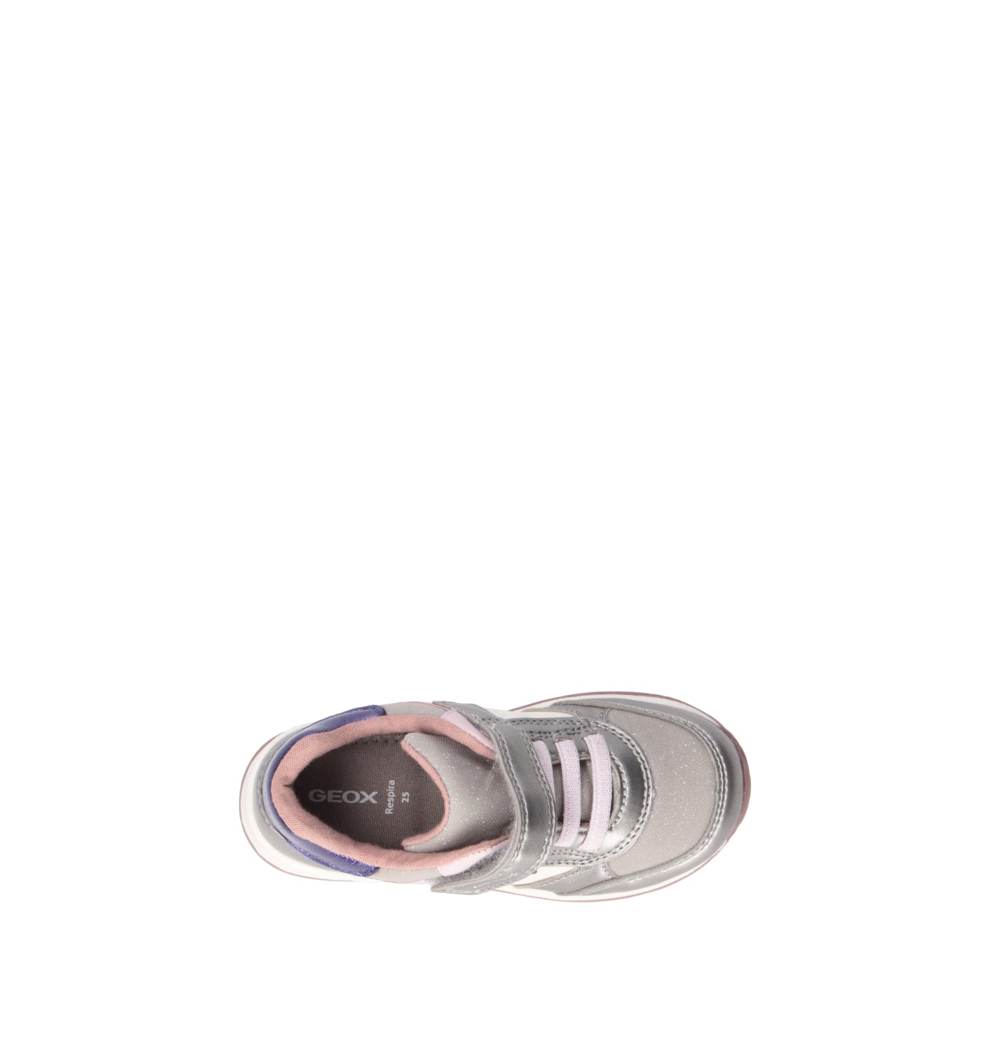 GEOX Sneaker bimba argento