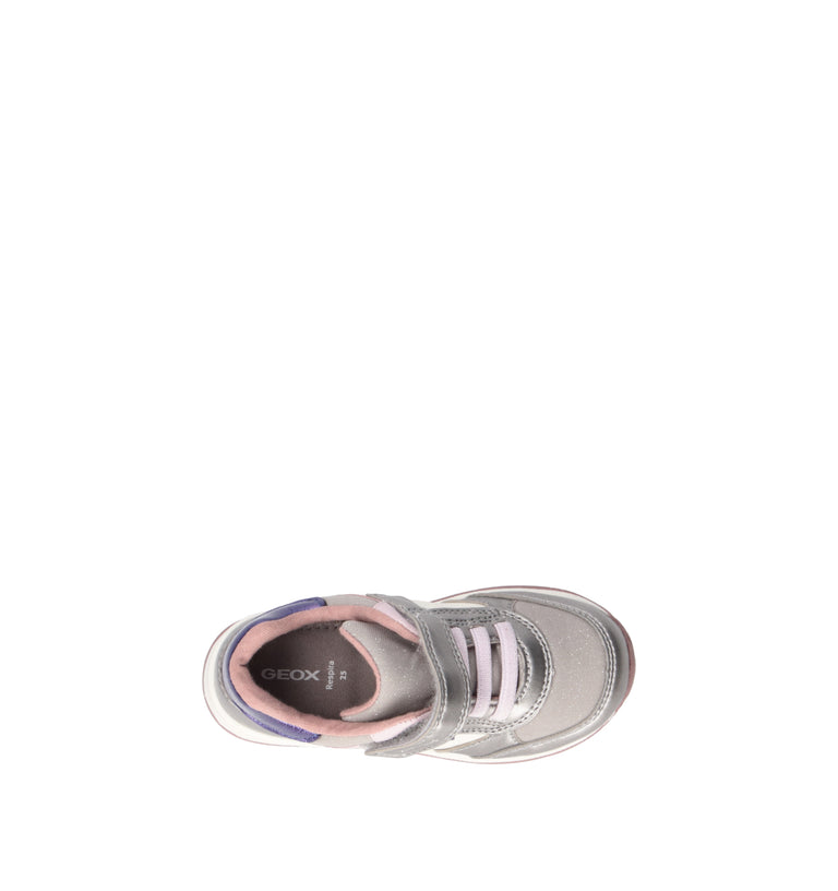 GEOX Sneaker bimba argento
