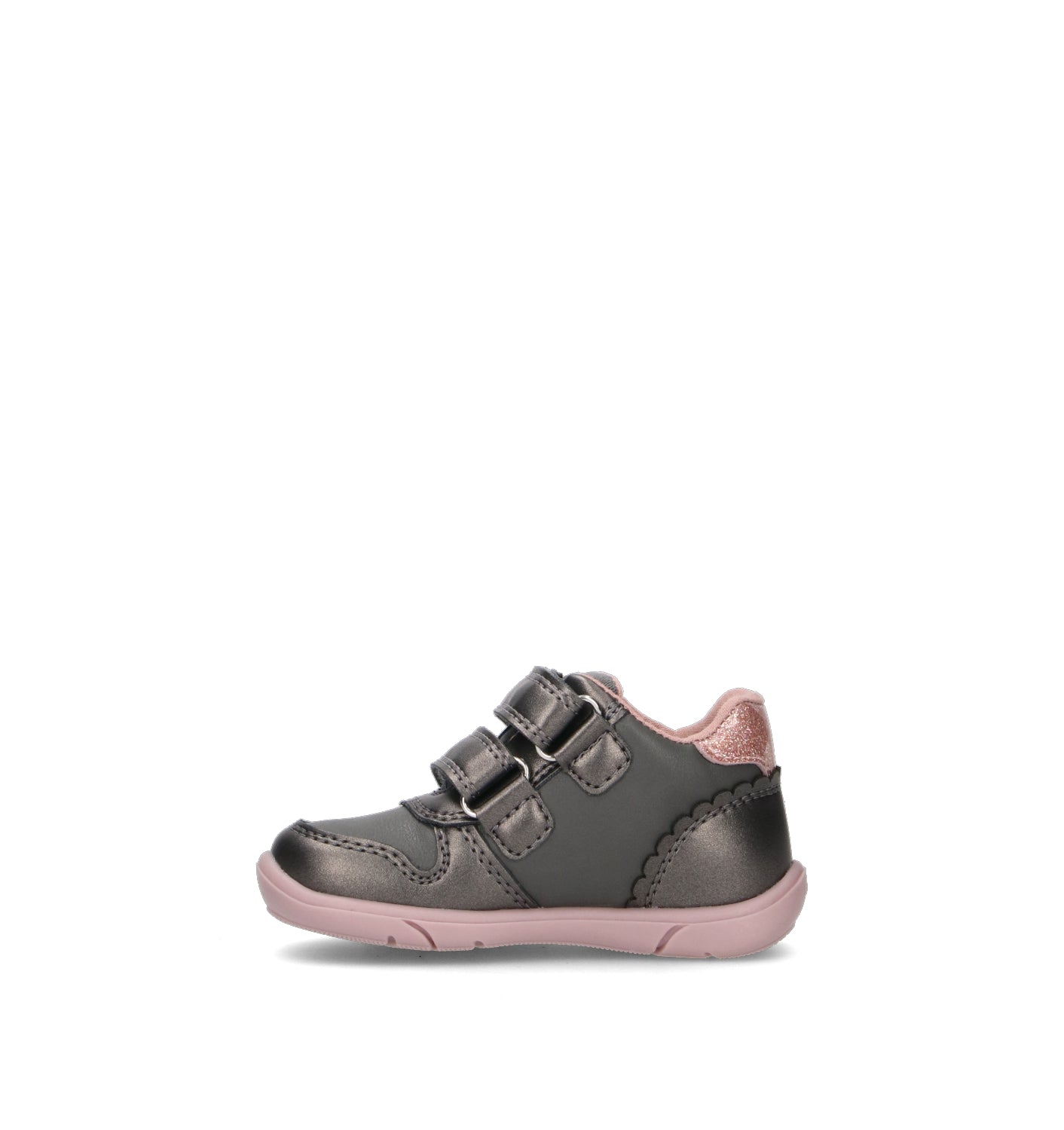 GEOX Sneaker bimba grigia/rosa