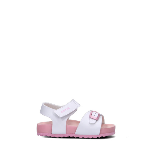 GEOX Sandalo bimba bianco/rosa