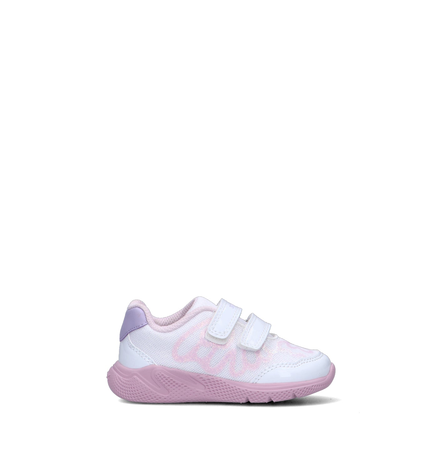 GEOX Sneaker bimba bianca/rosa