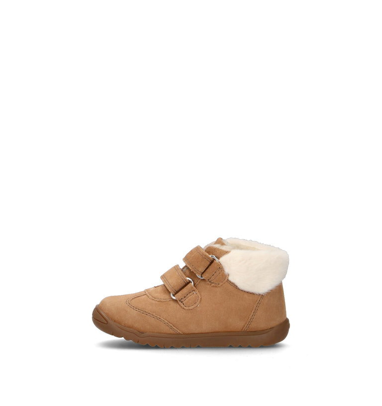 GEOX Sneaker bimba cammello in suede