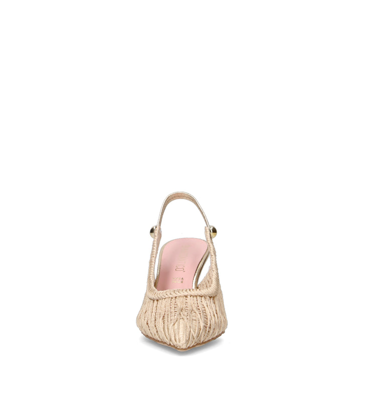 BIANCOANTICO Slingback donna beige