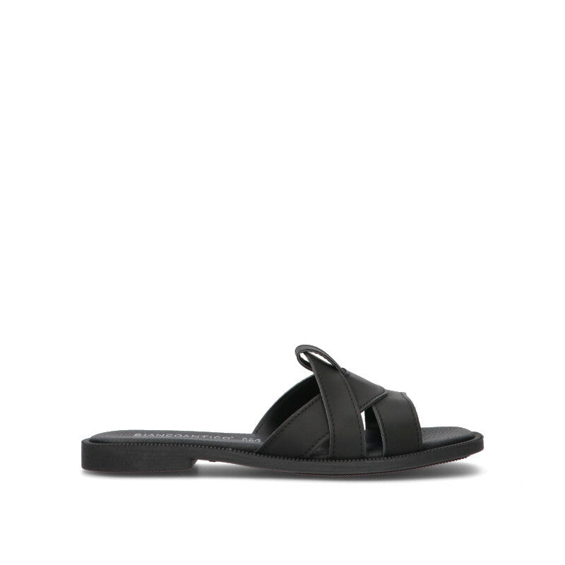 BIANCOANTICO Ciabatta donna nera